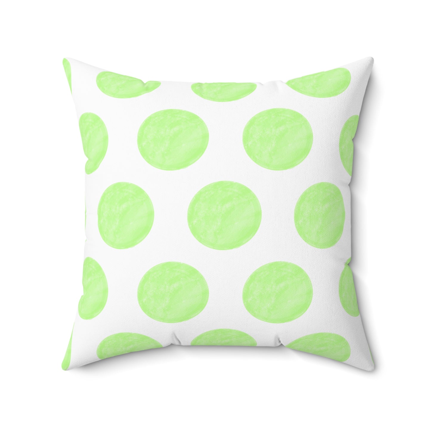 Polka Dot Joy Polyester Square Pillow "Solus Christus…”