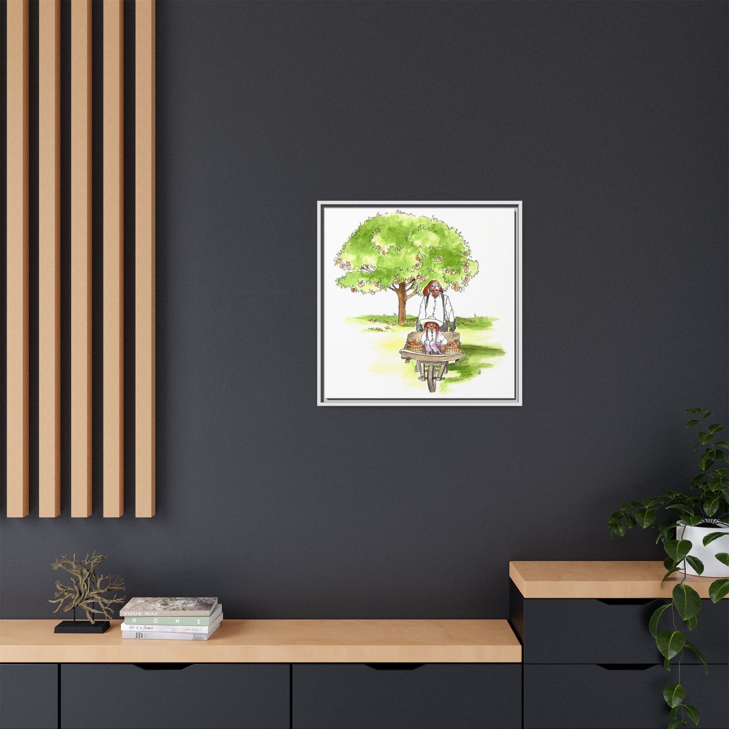 Dogi Fun Matte Canvas Framed