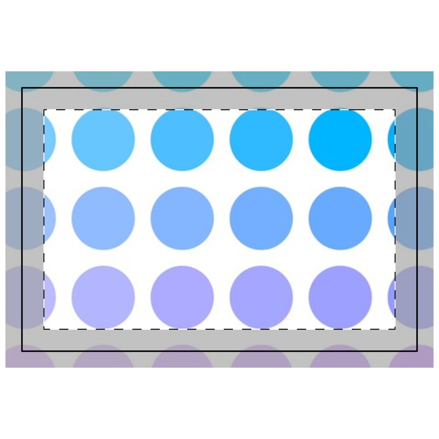 Polka Dot Joy Poly Quilted Placemat, Blue/Purple, Bright White Fabric Background