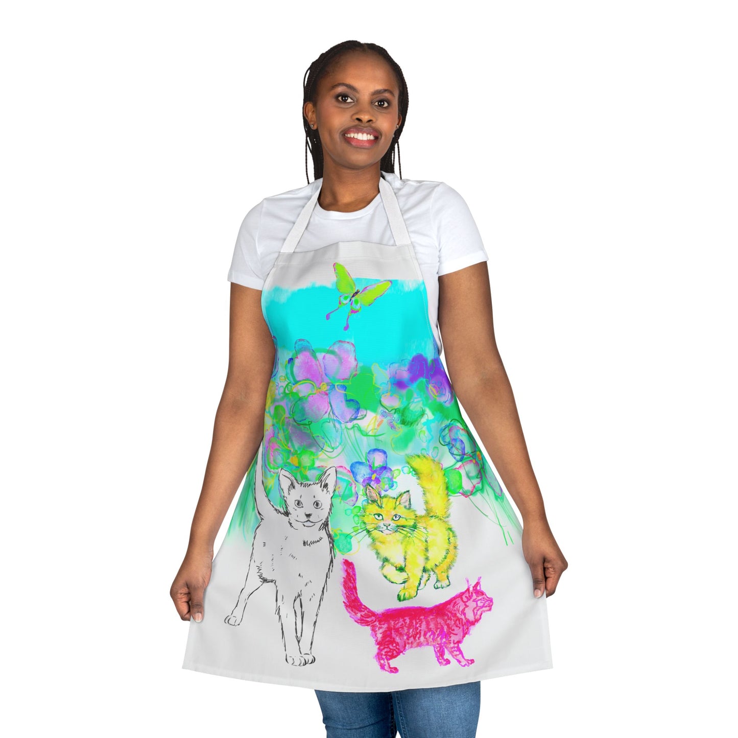 Colorful Cat Apron