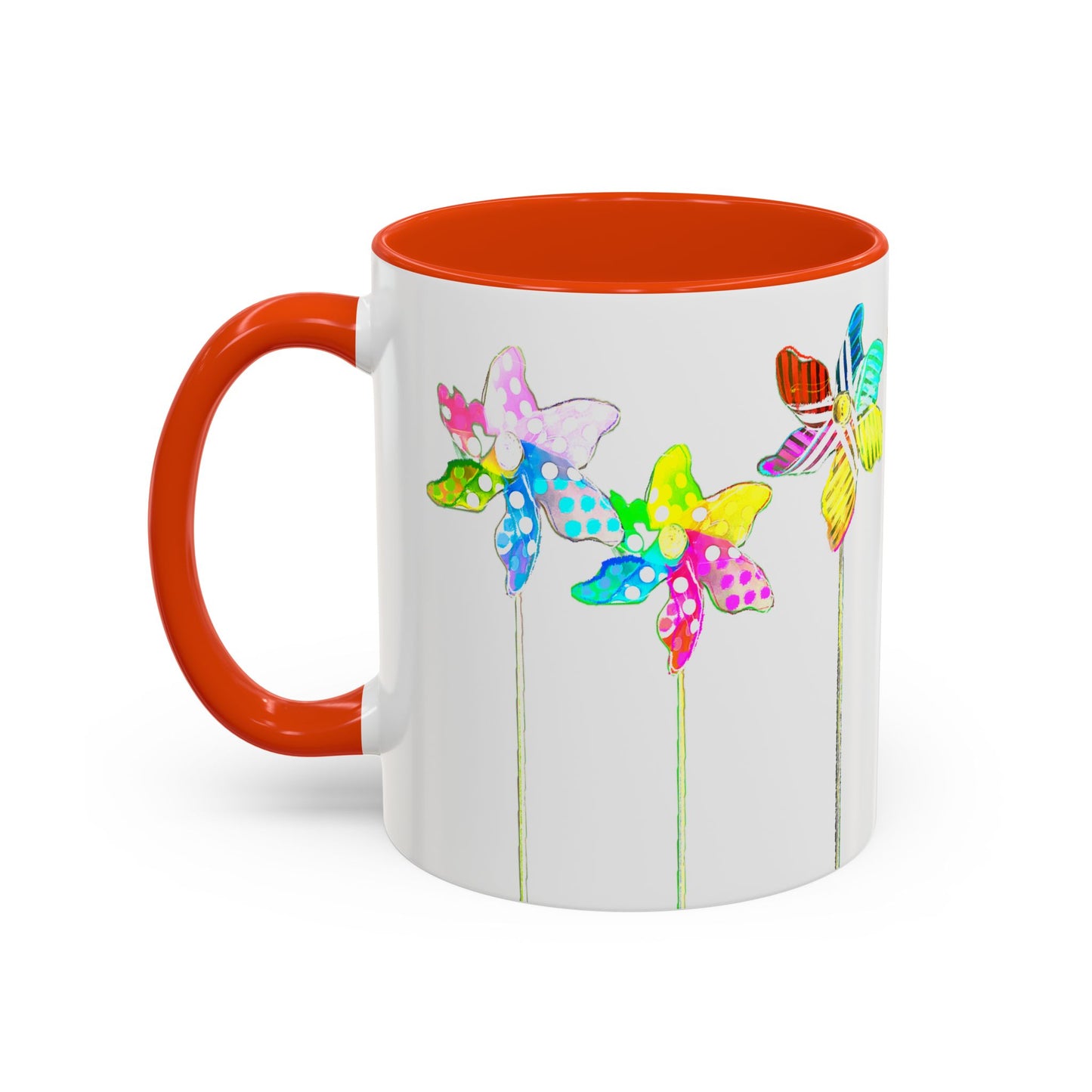 Pinwheels Mug Orange