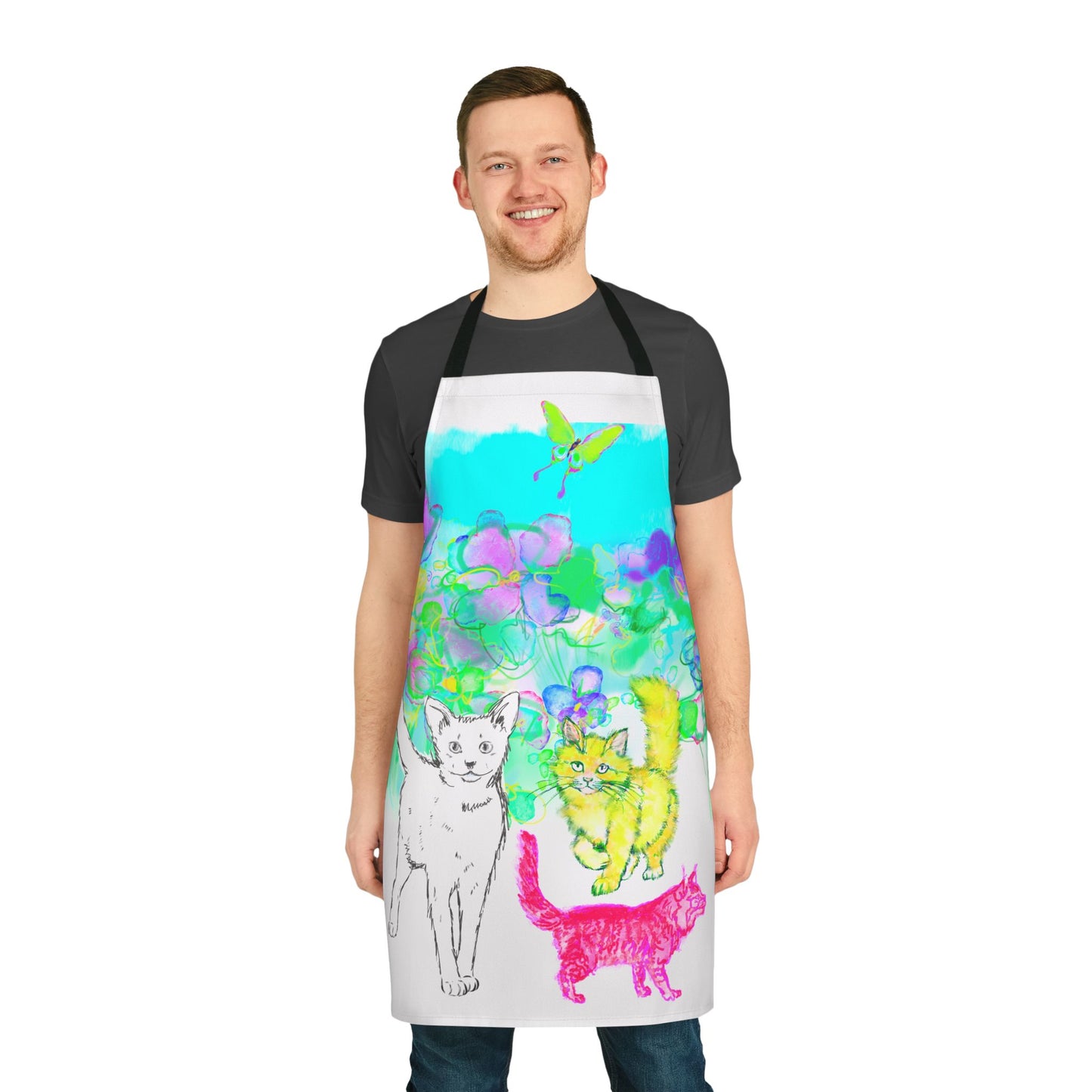 Colorful Cat Apron