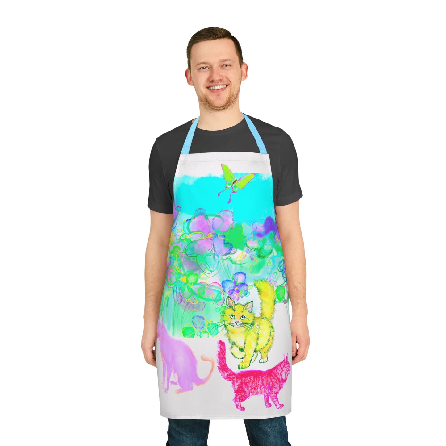 Colorful Cat Apron
