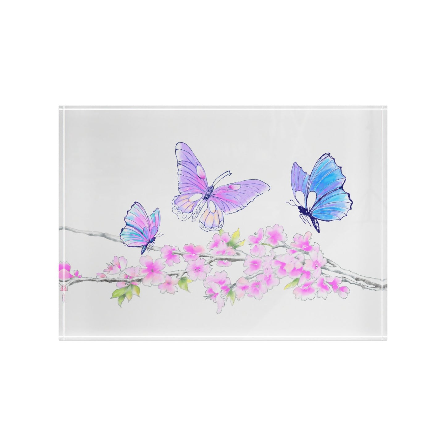 Blossom Whirl Acrylic Art Block