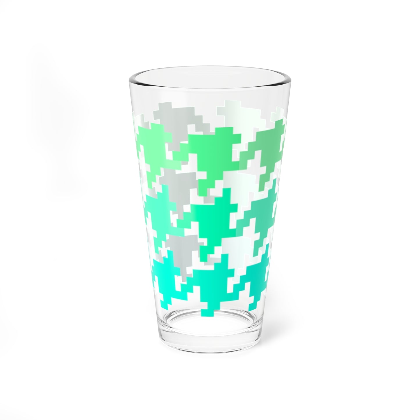 Mixing Glass, 16oz Houndstooth Fun