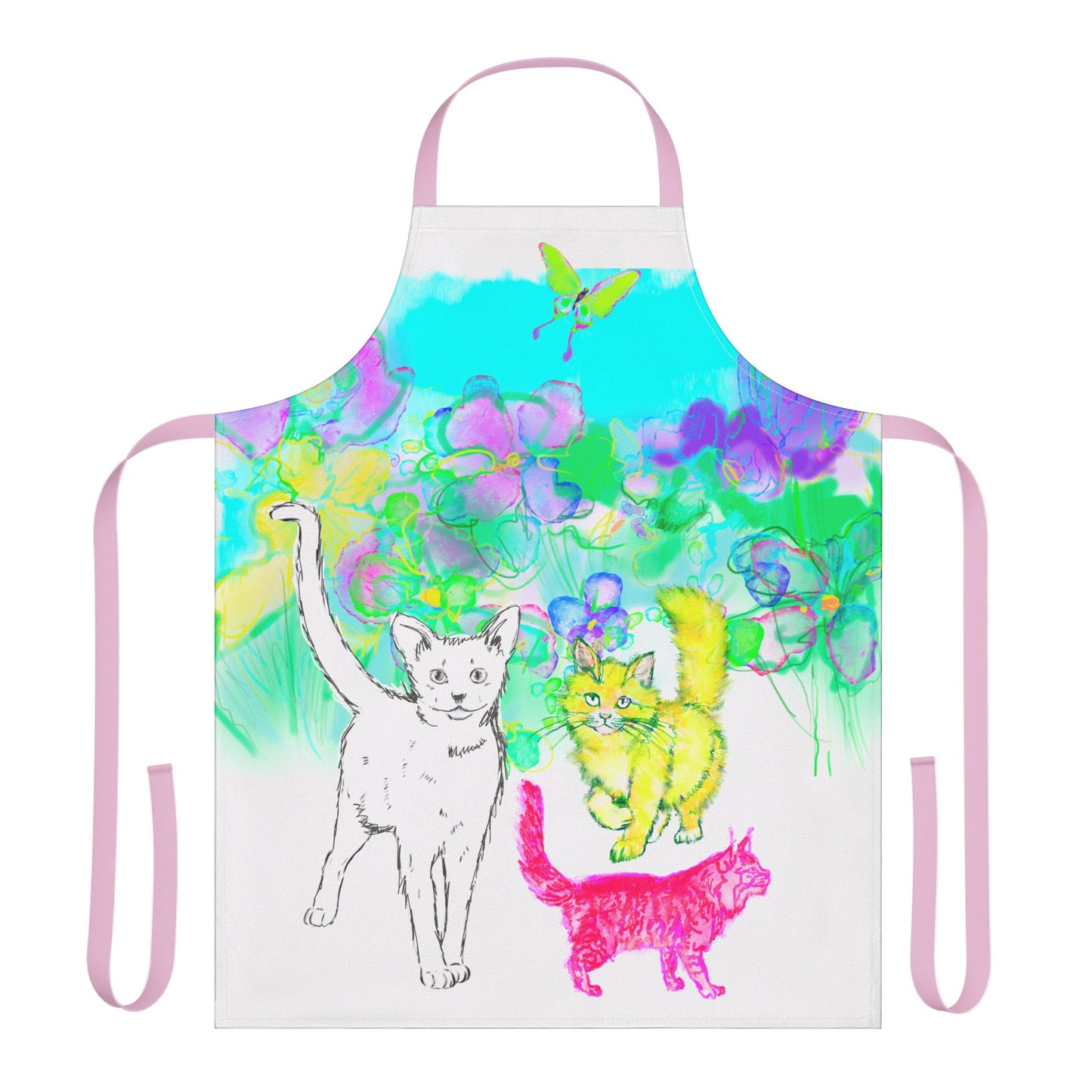 Colorful Cat Apron