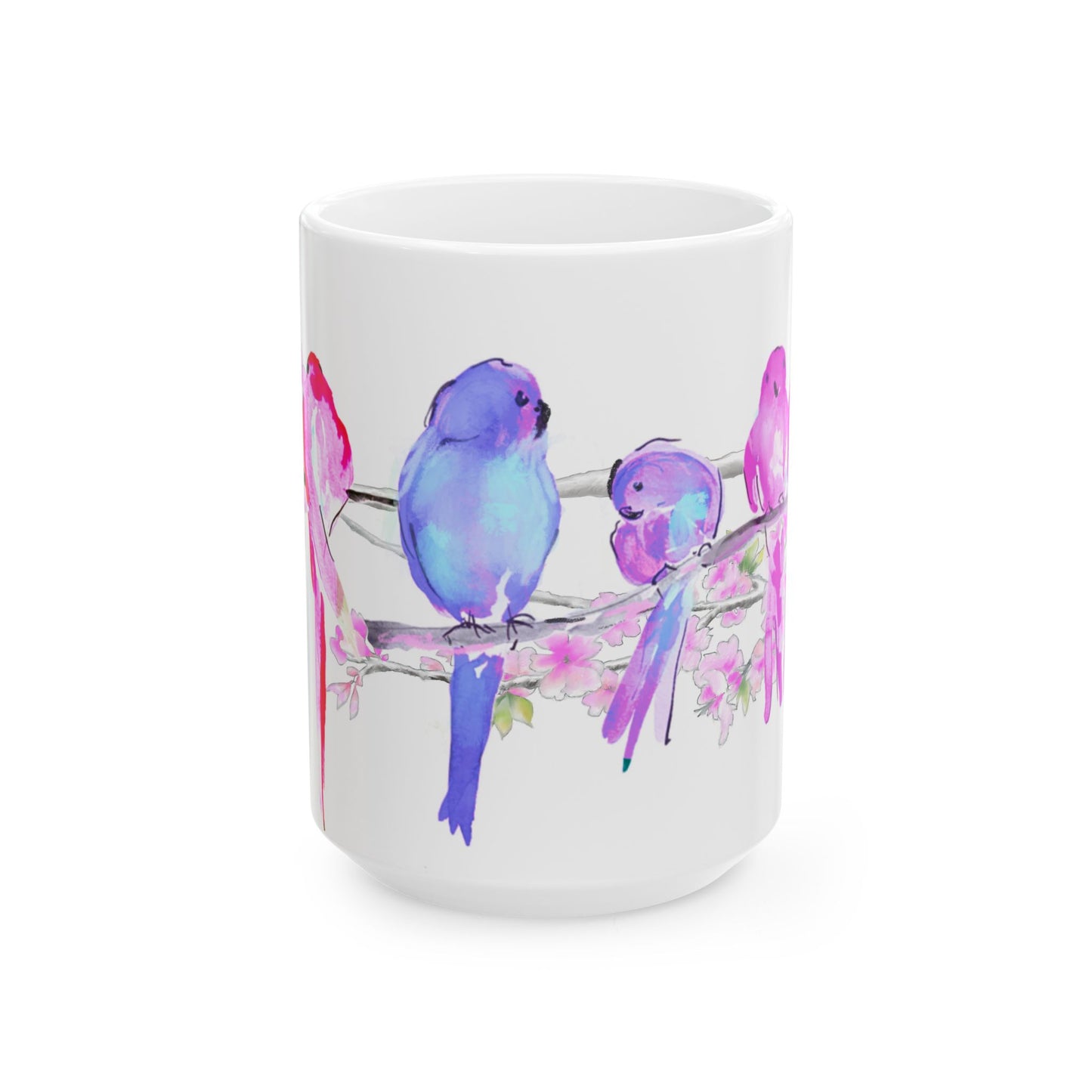 Blossoms & Birds Ceramic Mugs