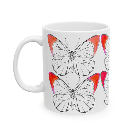 Chroma Ceramic Mug, (11oz, 15oz) Red