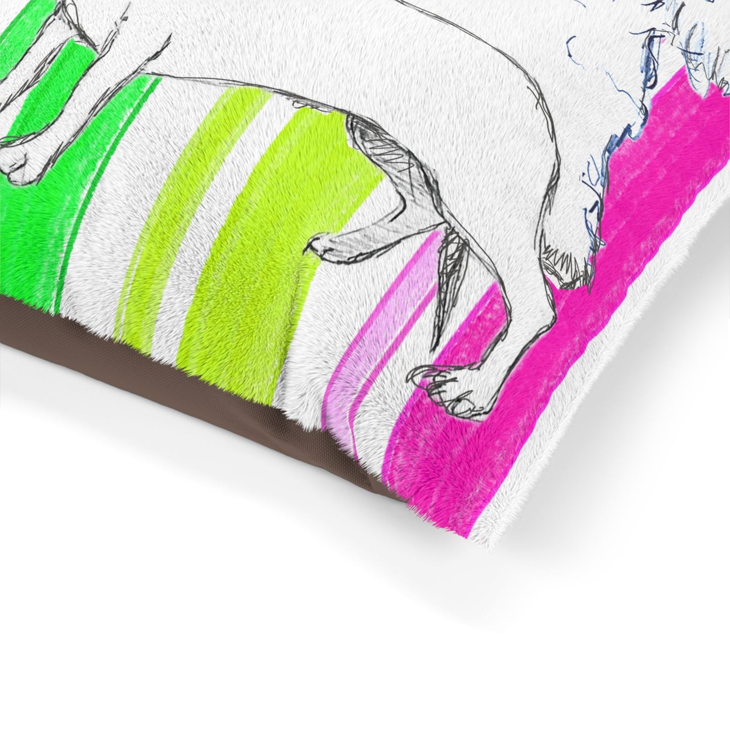 Dogi Butterfly Flutter Dog Bed Stripe Multi color