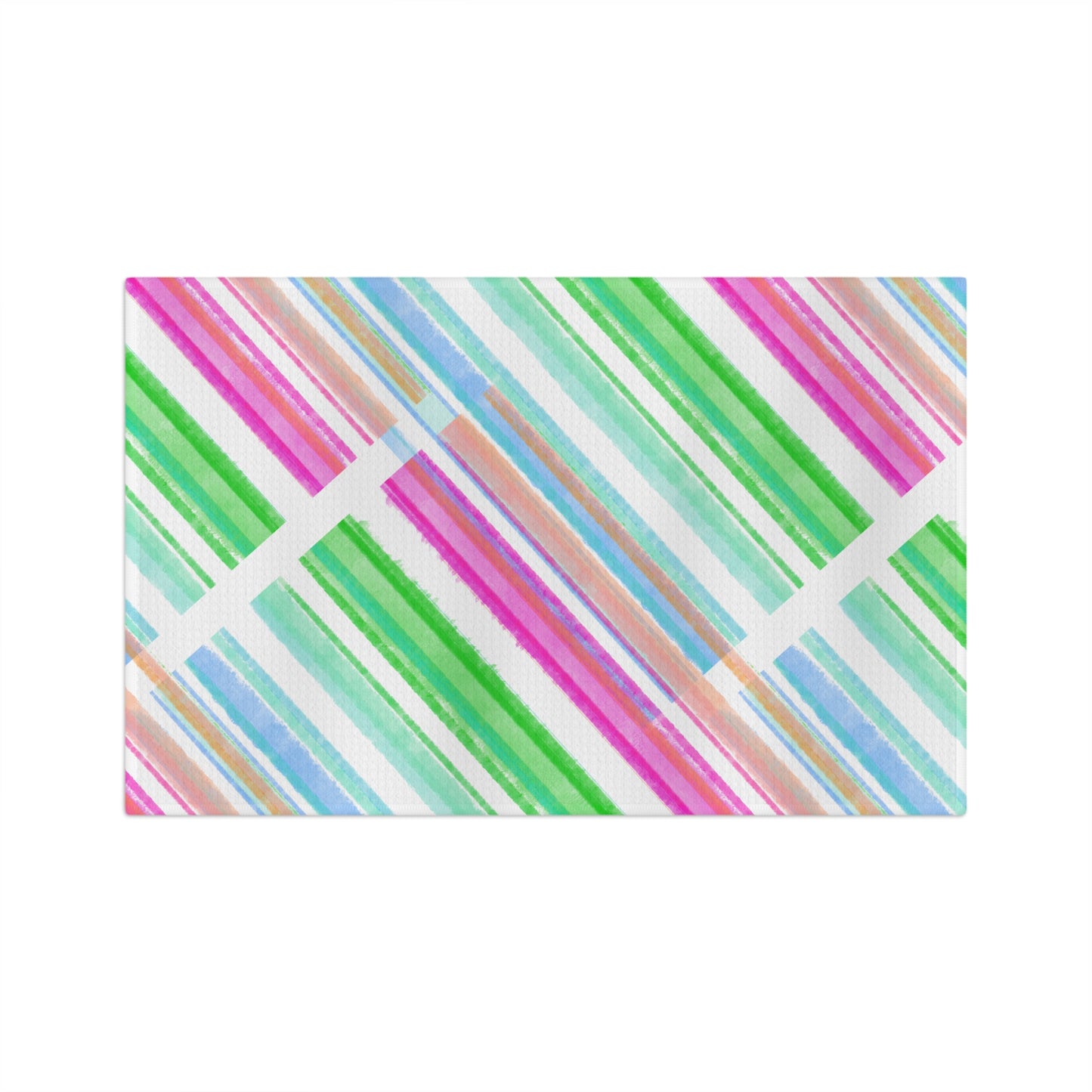 Diagonal Stripes Tea Towel