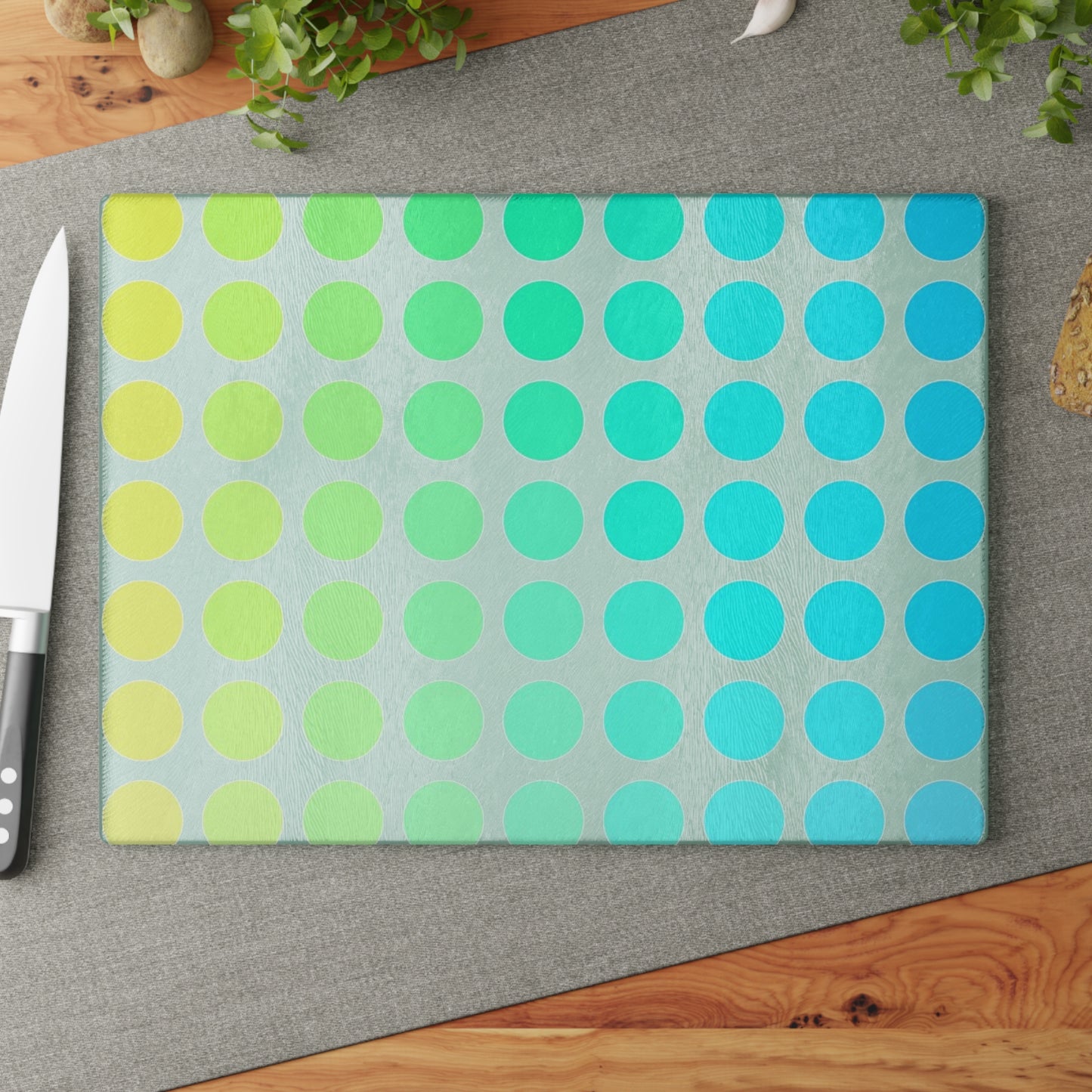 Glass Cutting Boards Polka Dots
