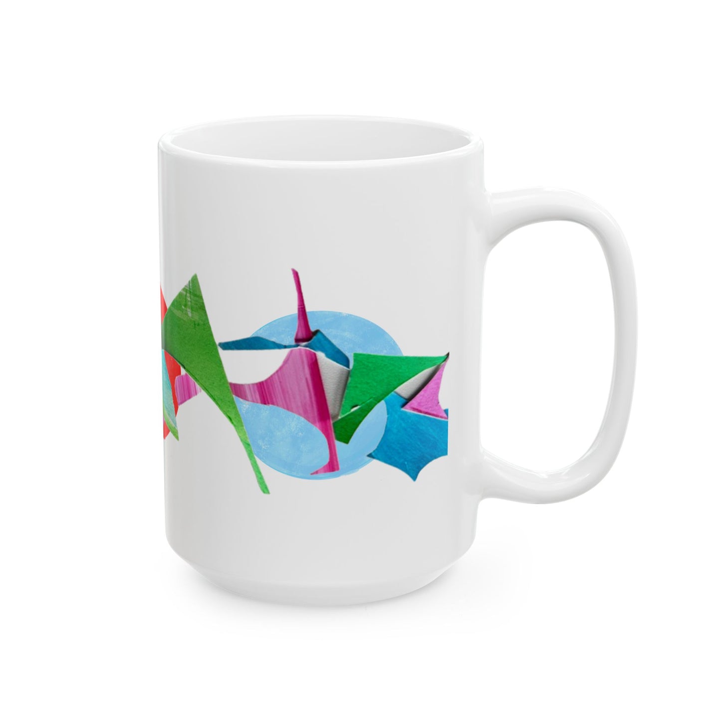 Pattern Play Mug Aqua Red Blue