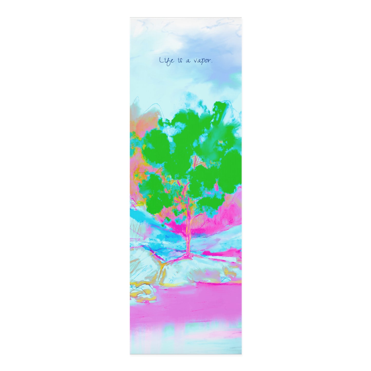 Joyful Landscape Exercise Mat Life is a vapor