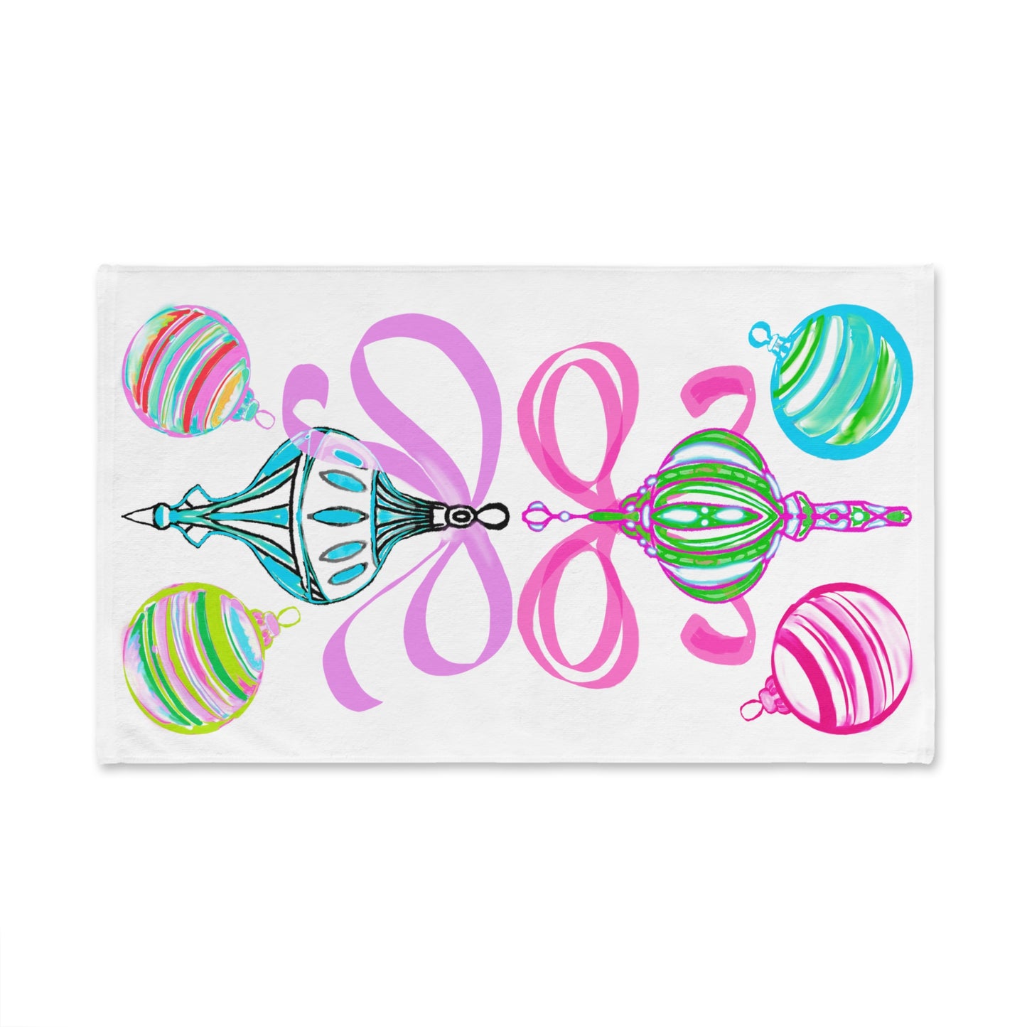 Hand Towel Merry Ornaments