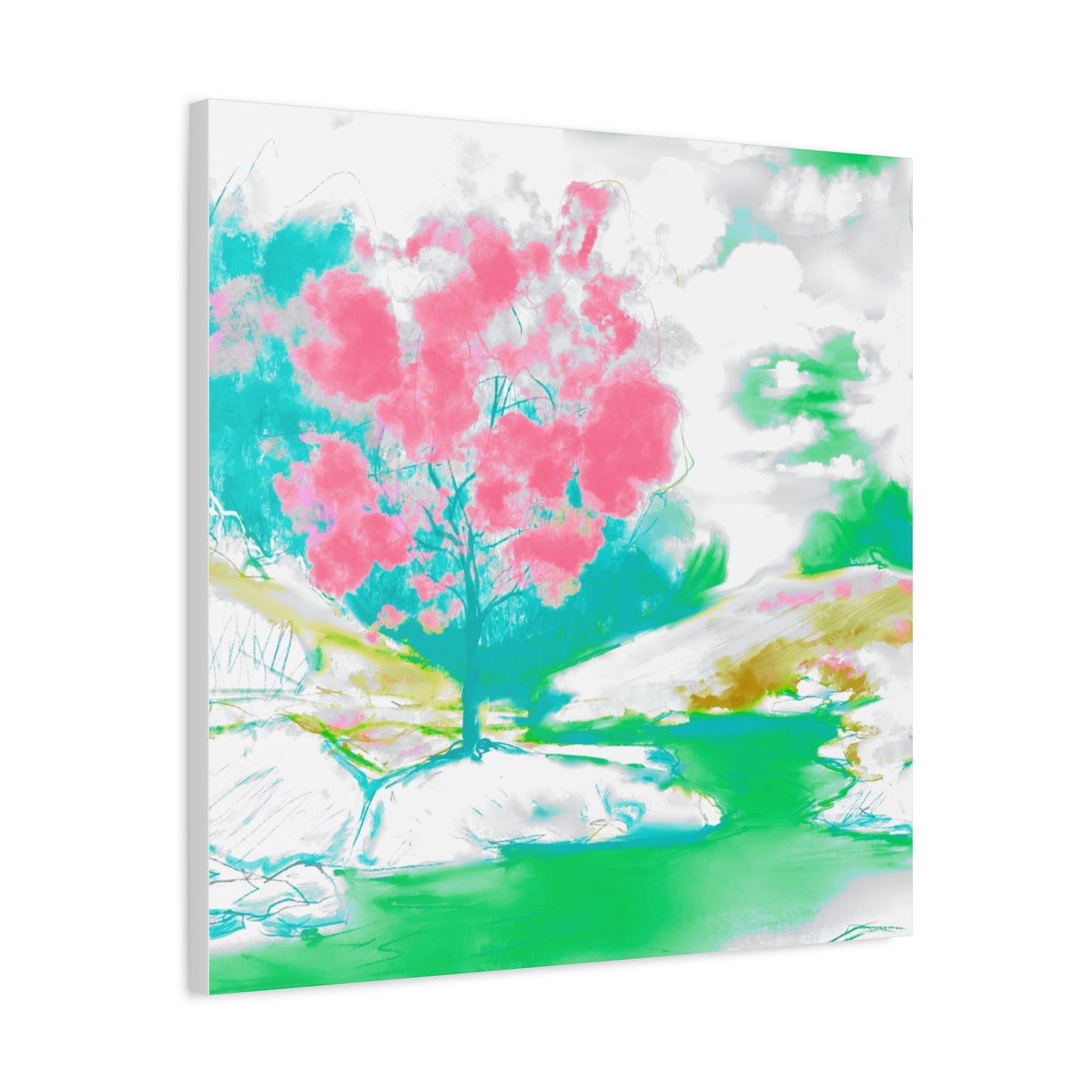 Joyful Landscape Matte Canvas, Stretched, 1.25"
