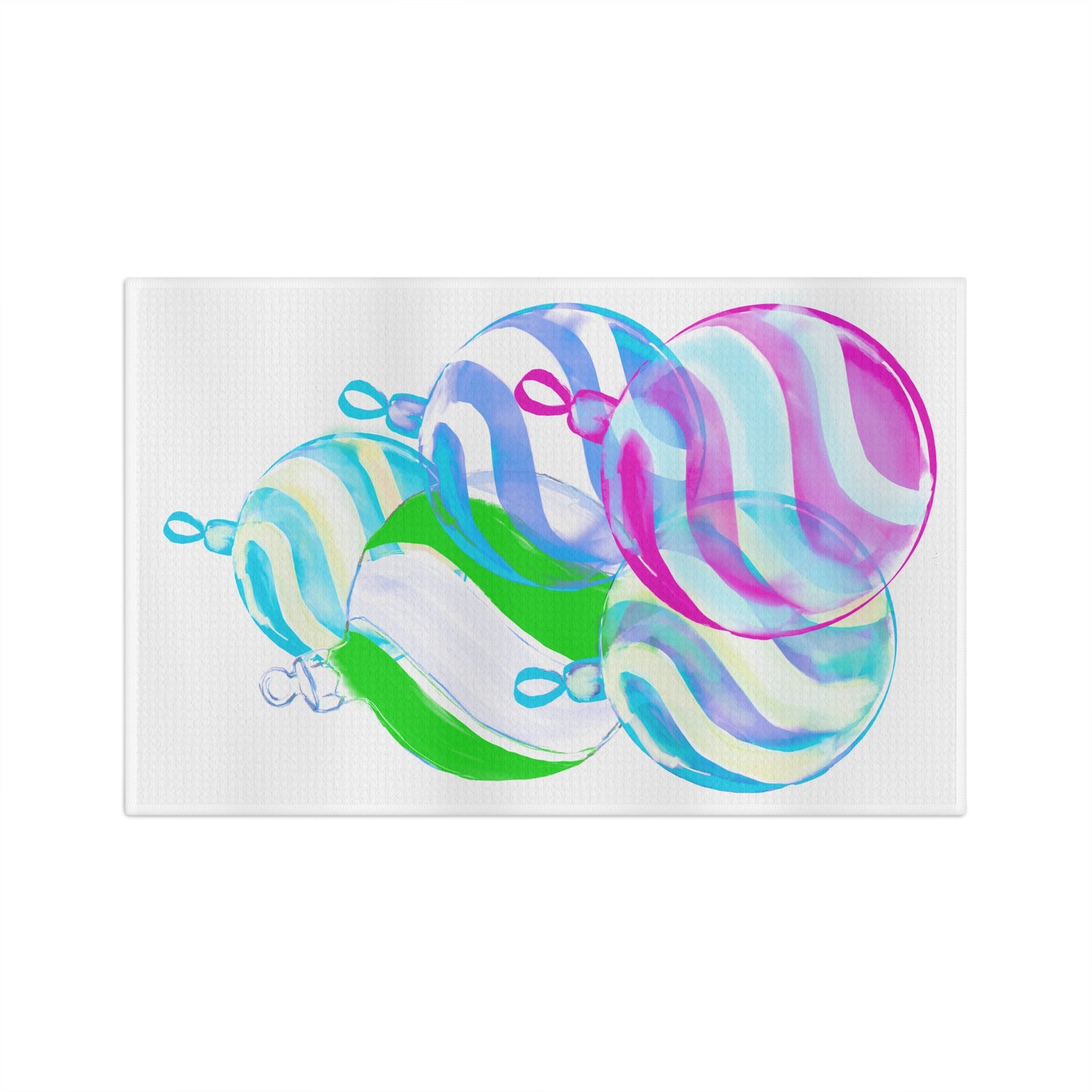 Dish Towels Microfiber Christmas Watercolor Joy
