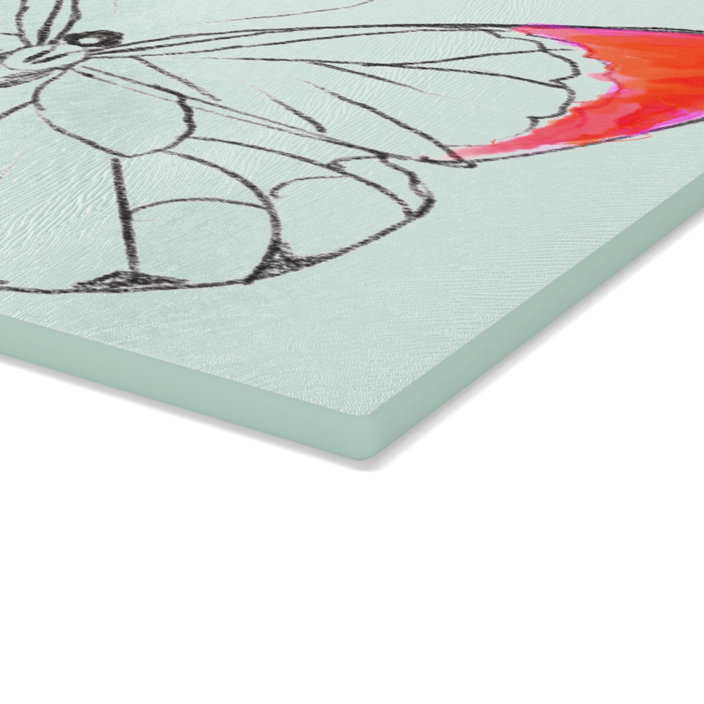 Chroma Glass Cutting Board Red