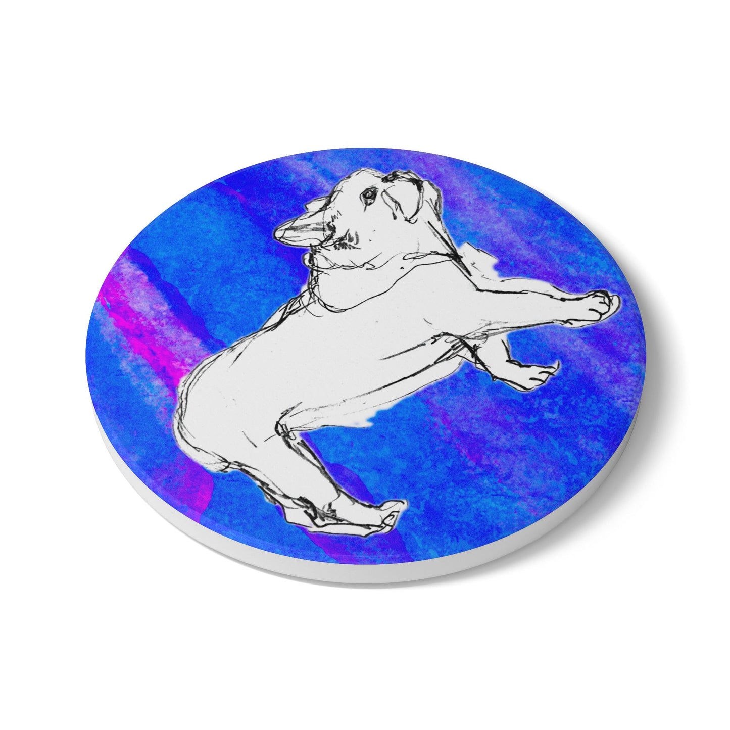 Fun Dogi Ceramic Coaster