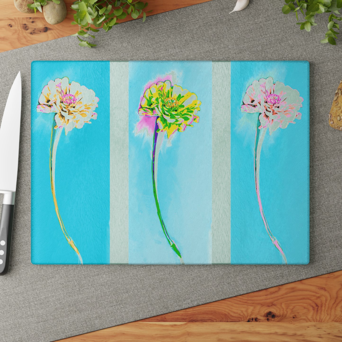 Glass Cutting Boards Zinnia Color Story