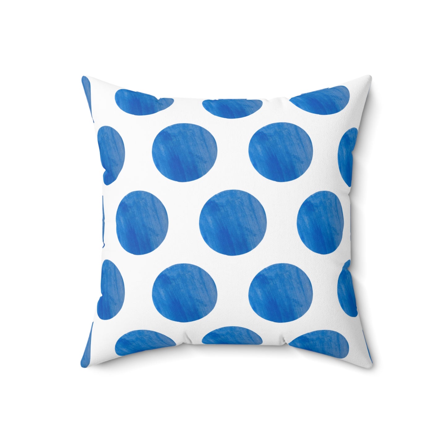 Polka Dot Joy Polyester Square Pillow “Sola Gratia…”