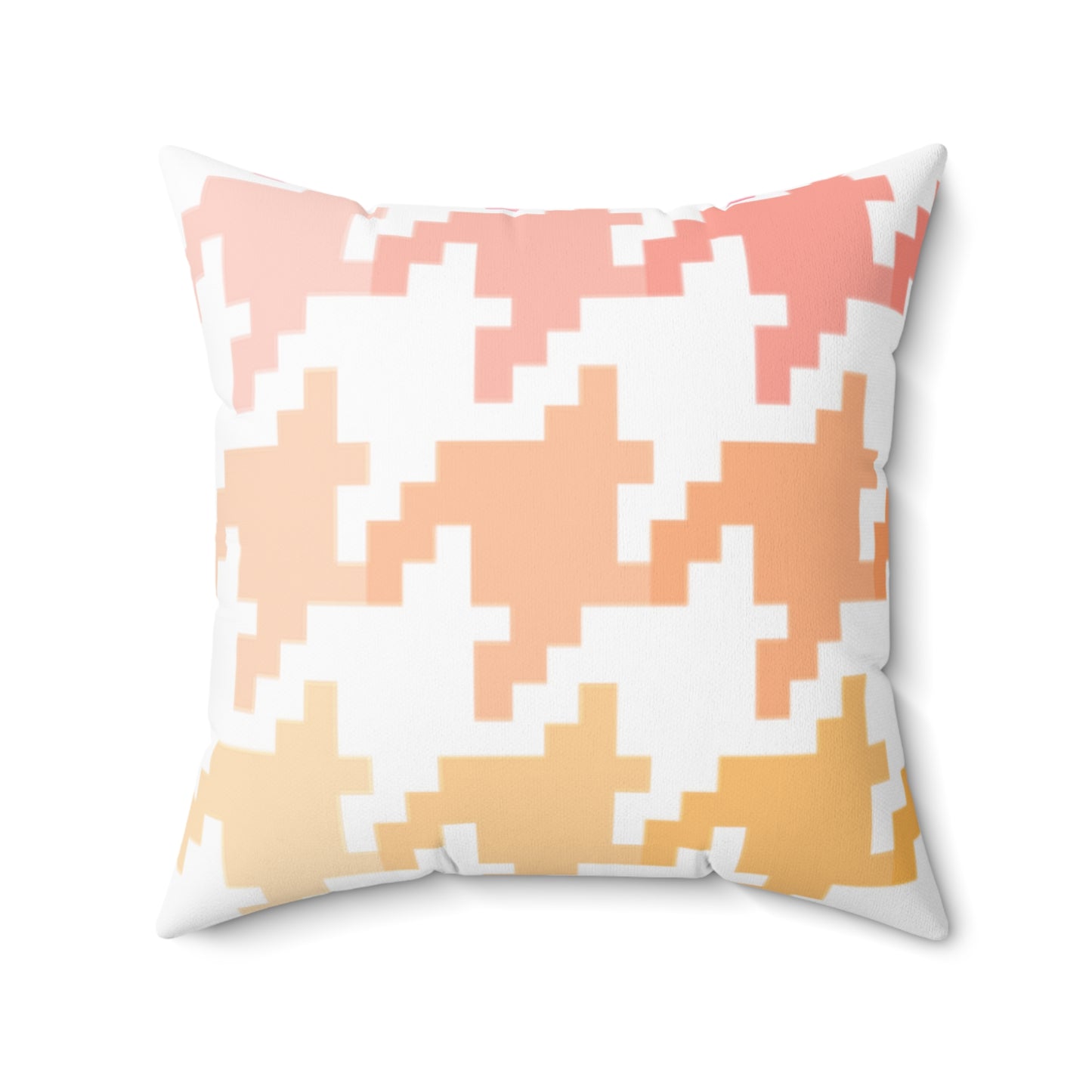 Hounds Tooth Fun Pillow Pink/Orange