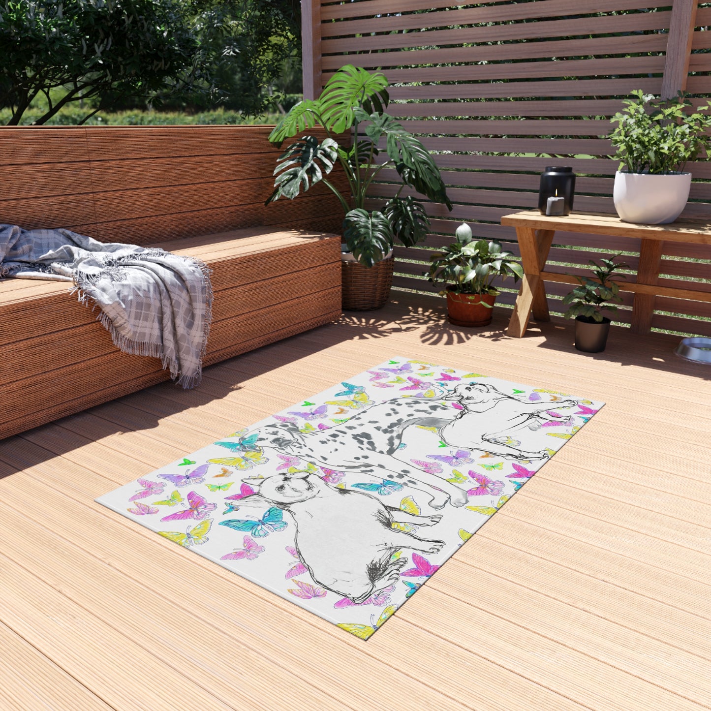 Dogi Butterfly Flutter Indoor/Outdoor Rug