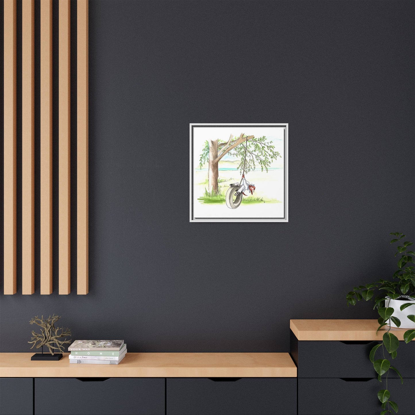 Dogi Fun Matte Canvas Framed
