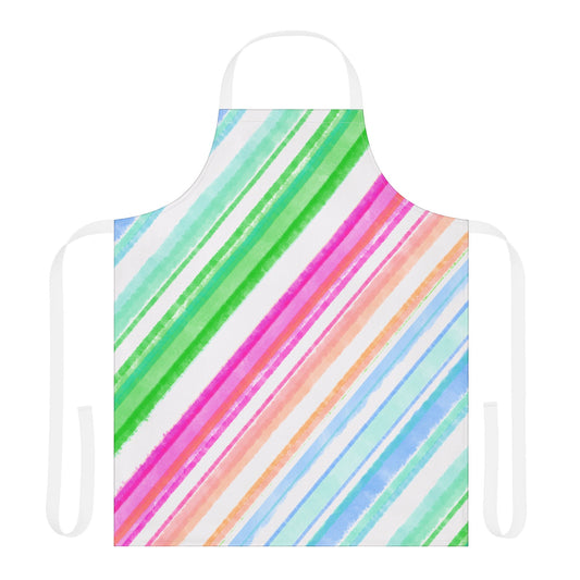 Diagonal Stripes Apron