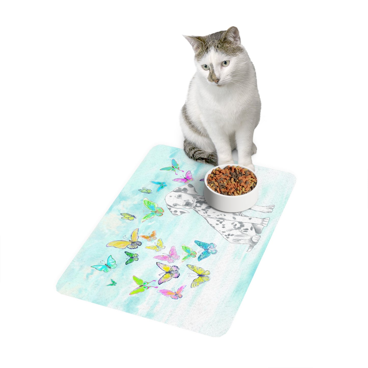 Pets Feeding Mats Dog Butterfly Flutter