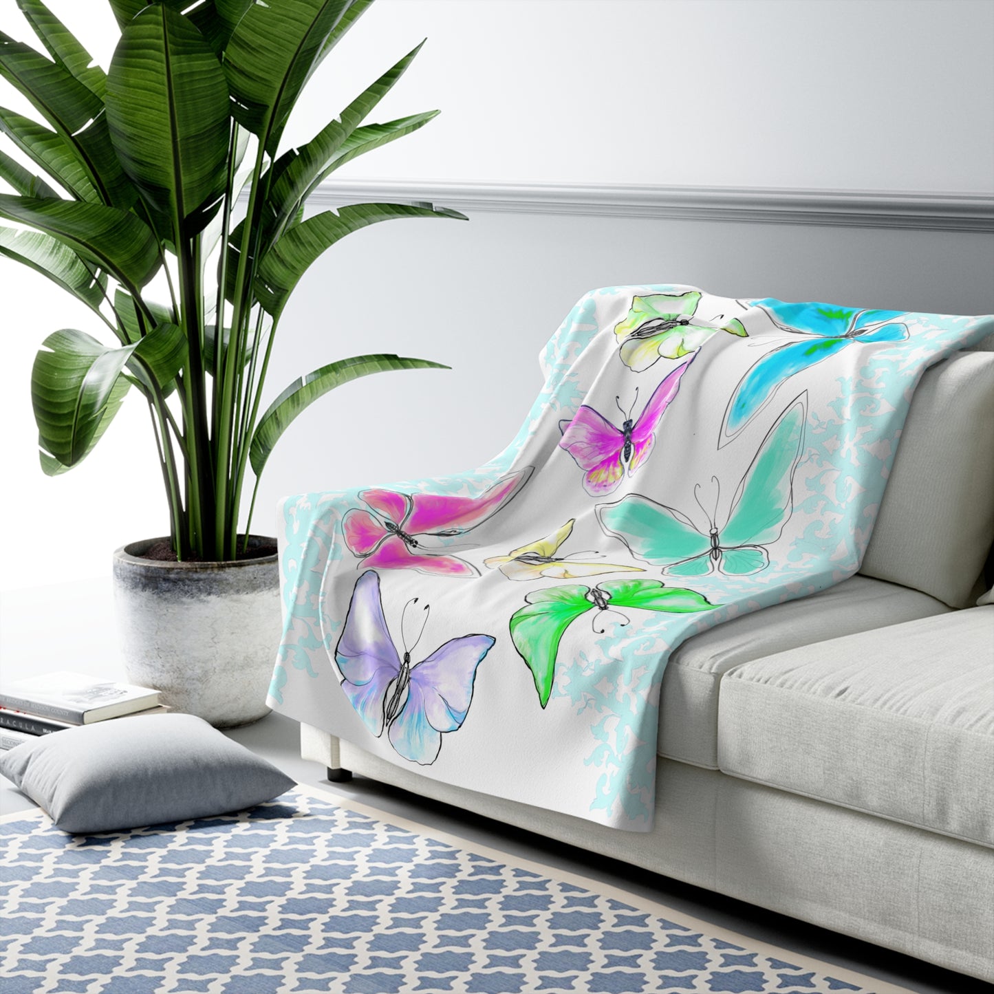 Blankets Sherpa Fleece Butterfly Snuggle