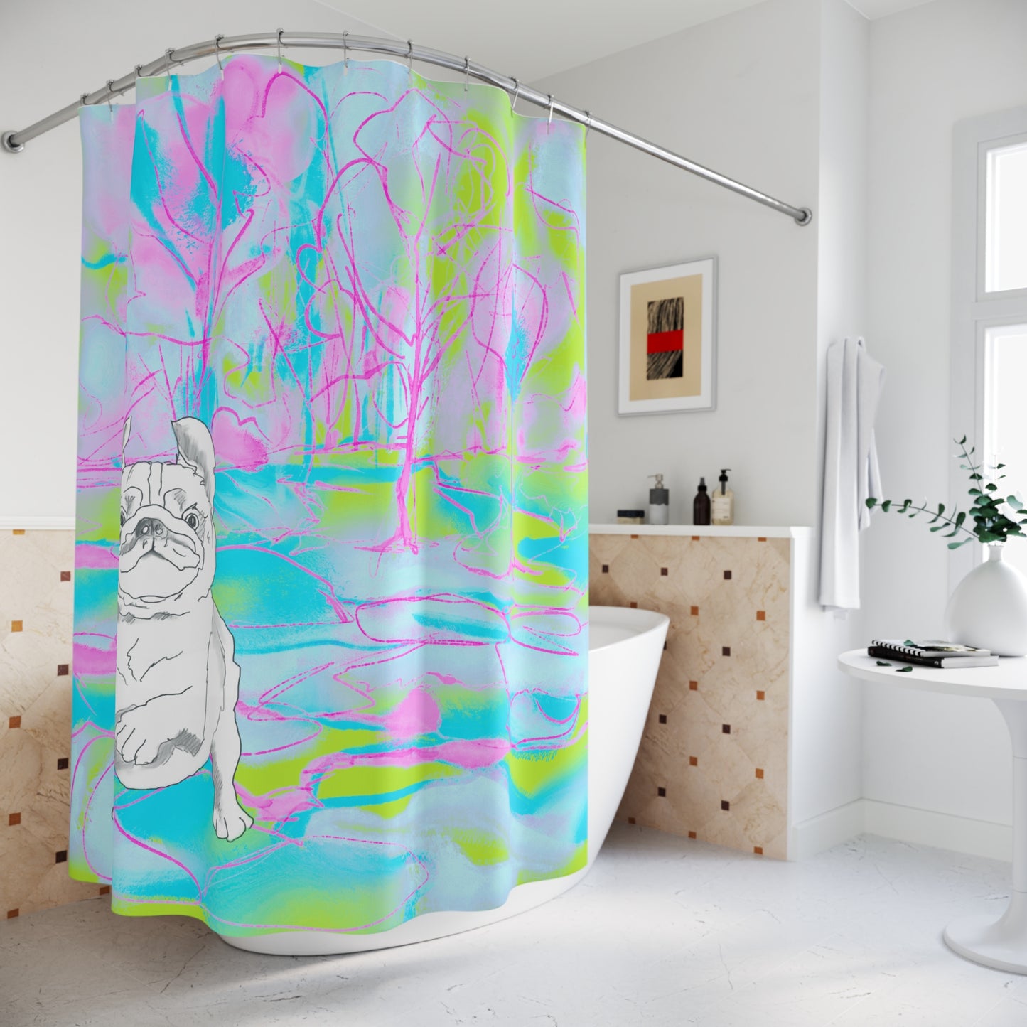 Shower Curtains Dog Fun