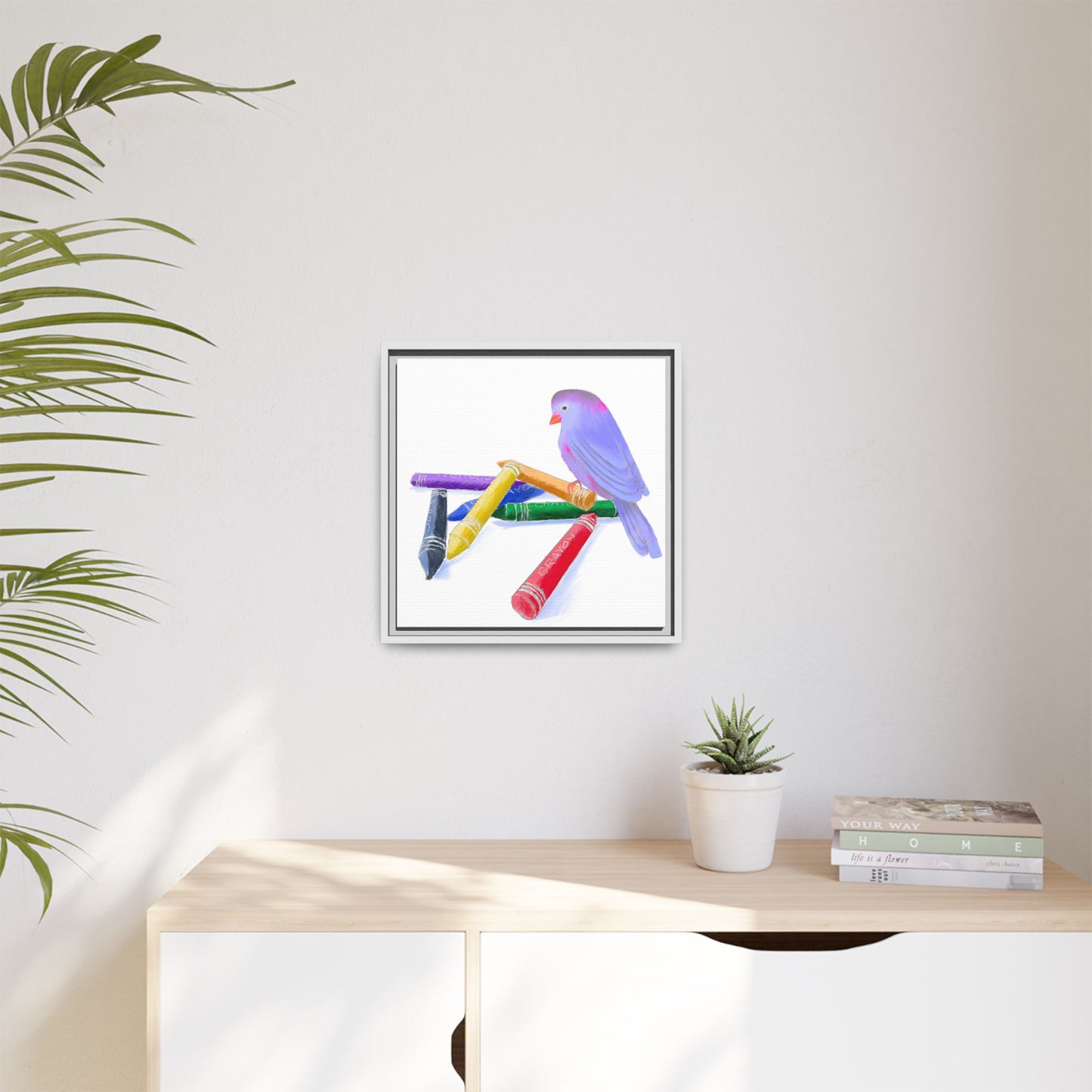 Jolly Birds Matte Canvas Framed