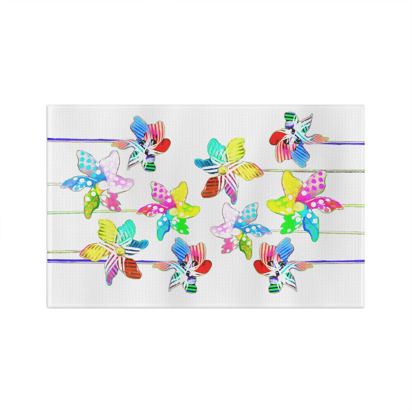 Dish Towels Microfiber Pinwheel Parade