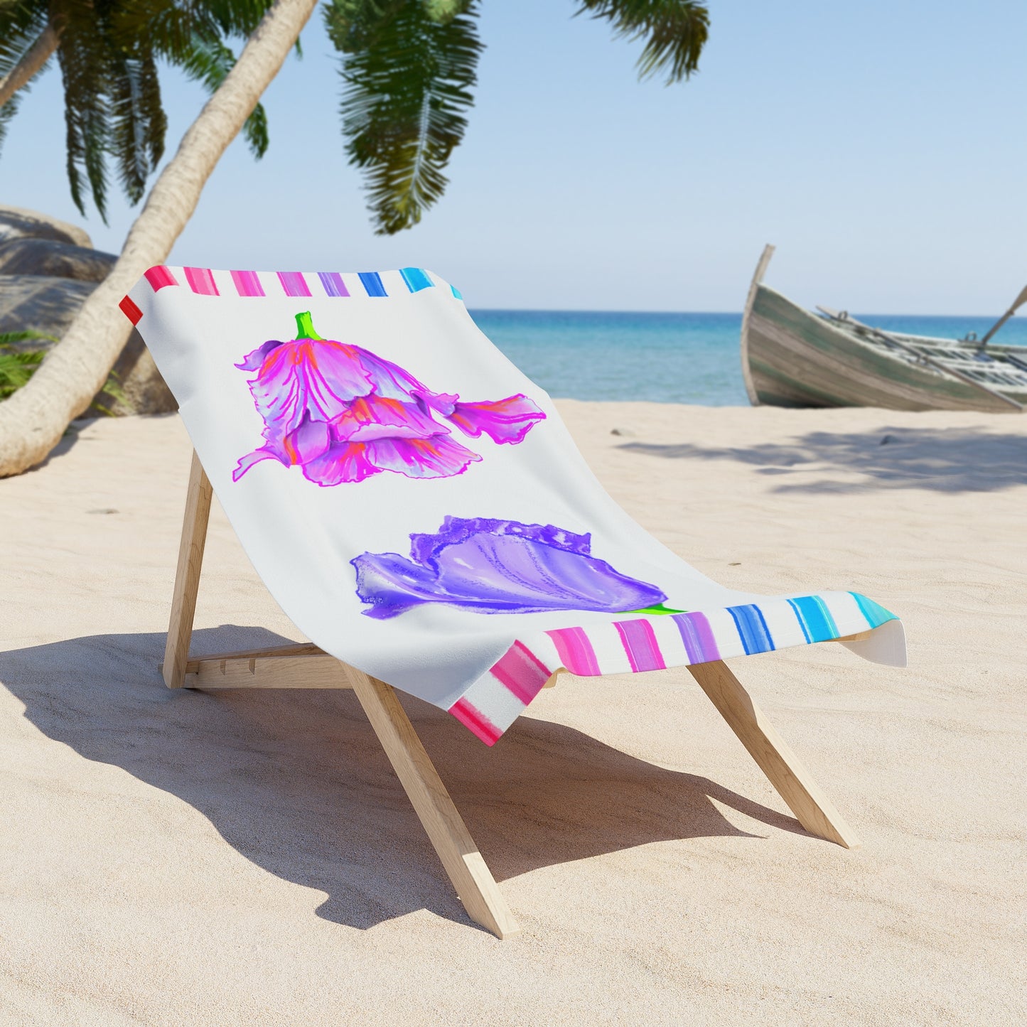 Tulip Love Beach or Bath Towel