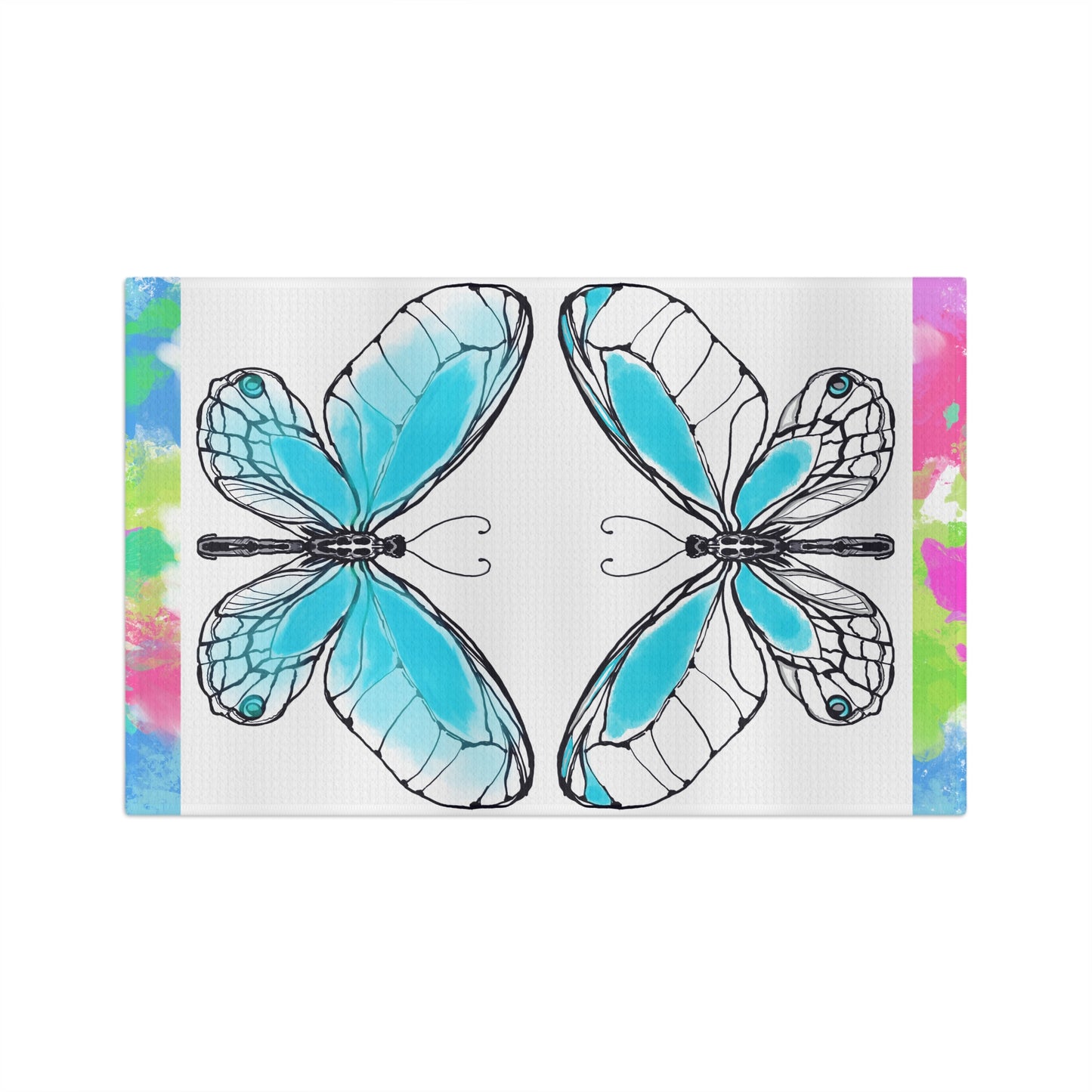 Flutterstripe Microfiber Tea Towel