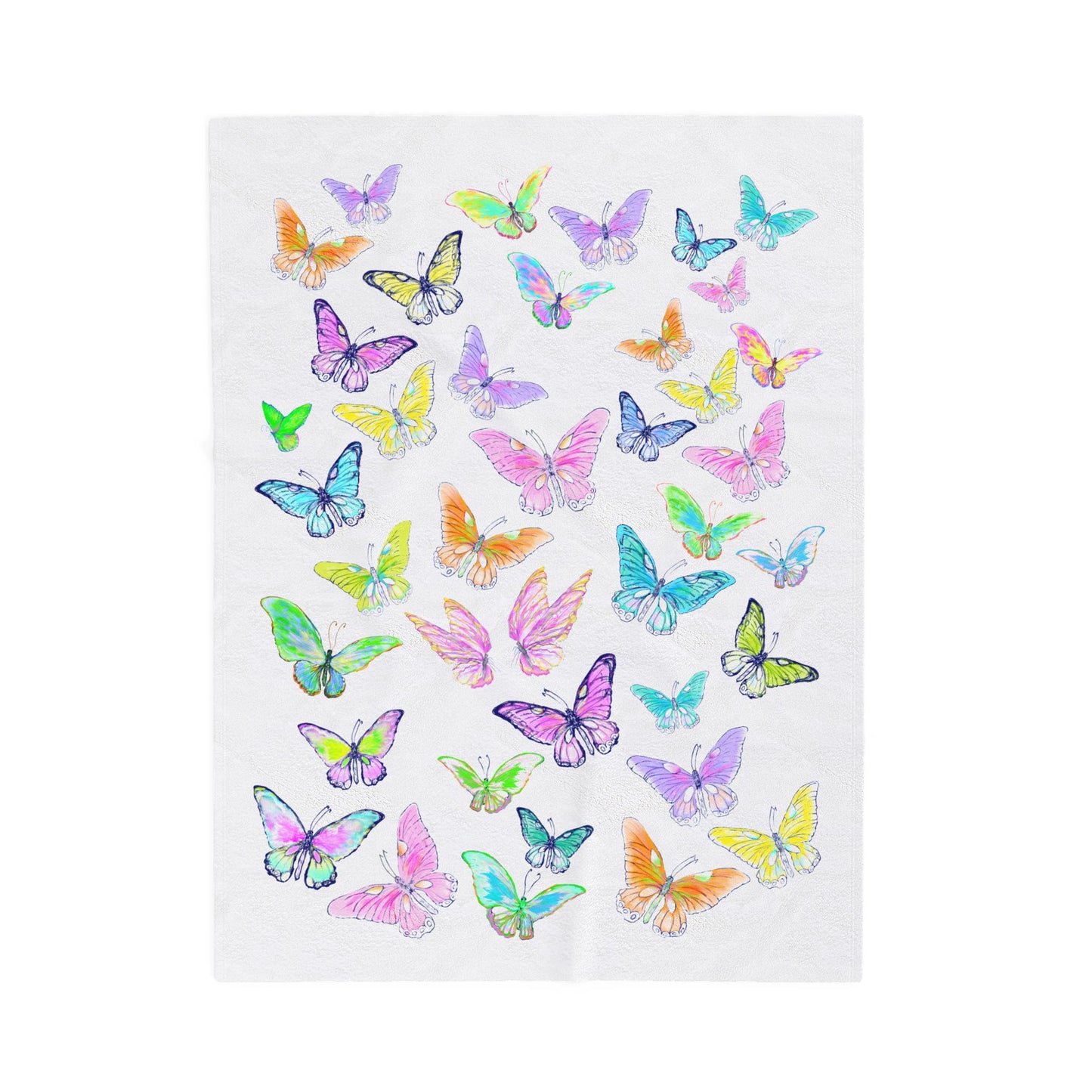Butterfly Jive Velveteen Plush Blanket
