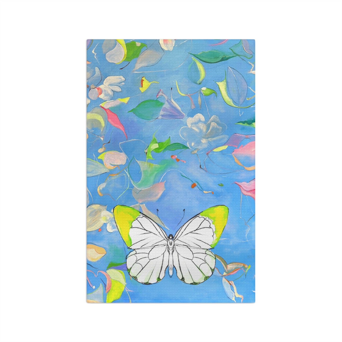 Dish Towels Microfiber Watercolor Butterfly Botanical