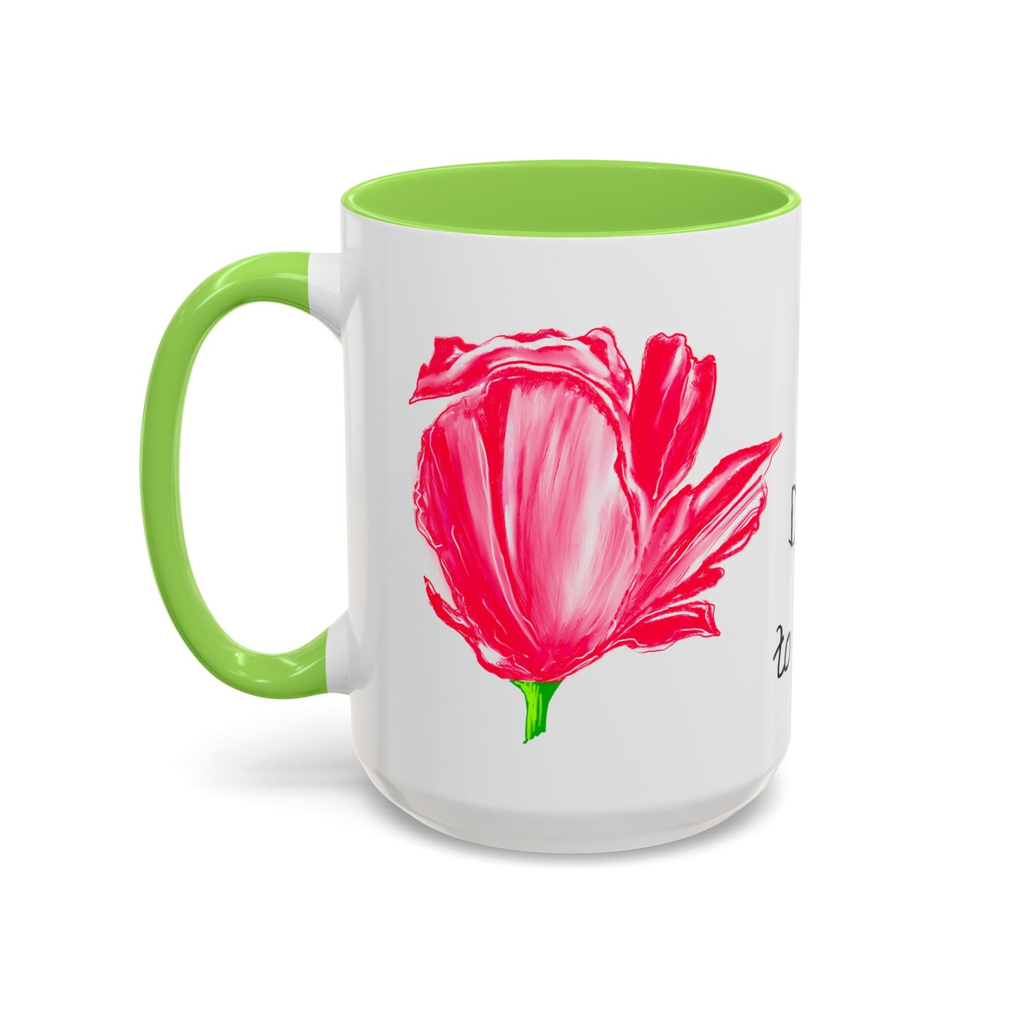 Vibrant Tulips Mugs “Dare to Live”