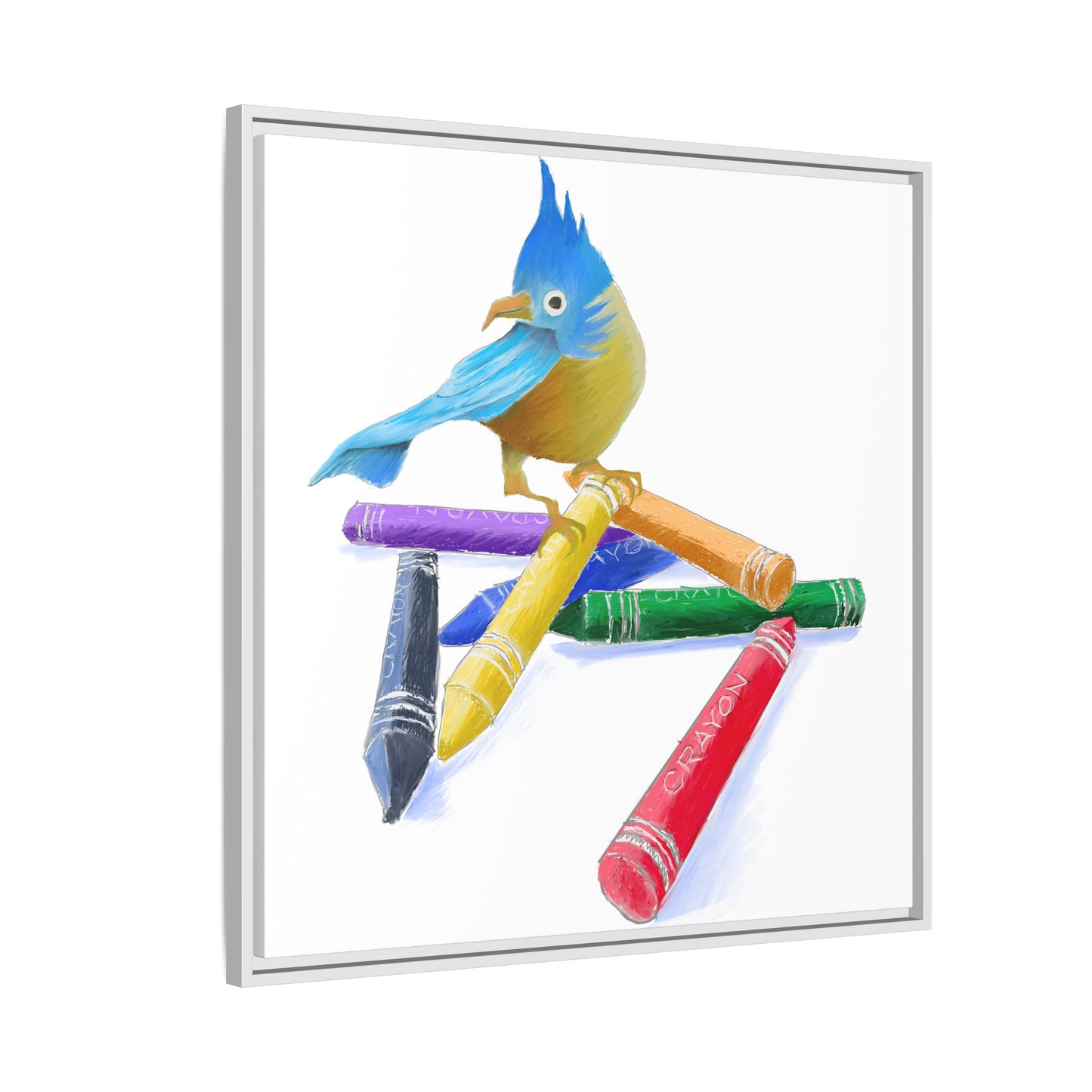 Jolly Birds Matte Canvas Framed
