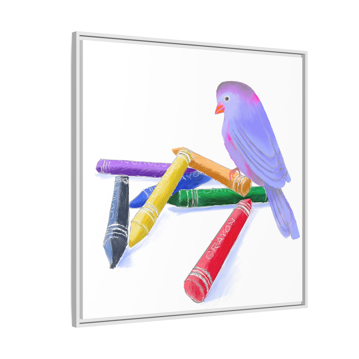 Jolly Birds Matte Canvas Framed