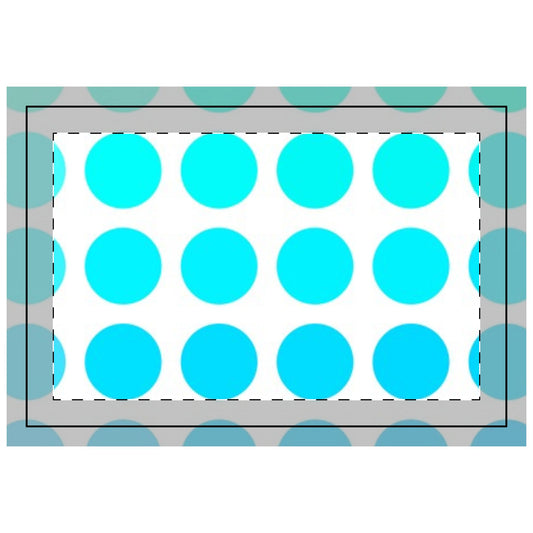 Polka Dot Joy  Poly Quilted Placemat, Aqua/Blue, Bright White Fabric Background
