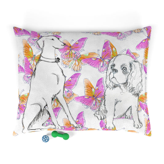 Dogi Butterfly Flutter Pet Bed Pink and Orange