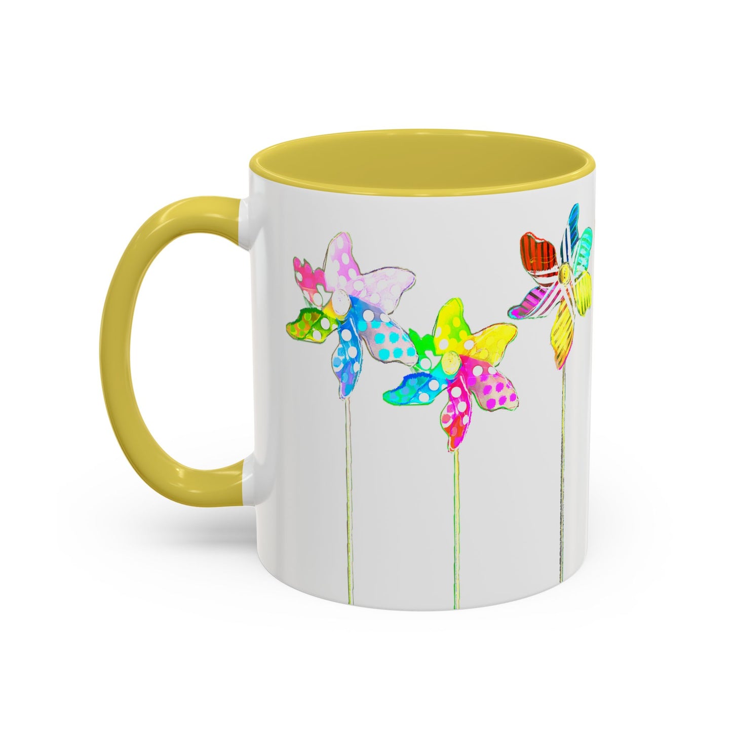 Pinwheels Mug Yellow