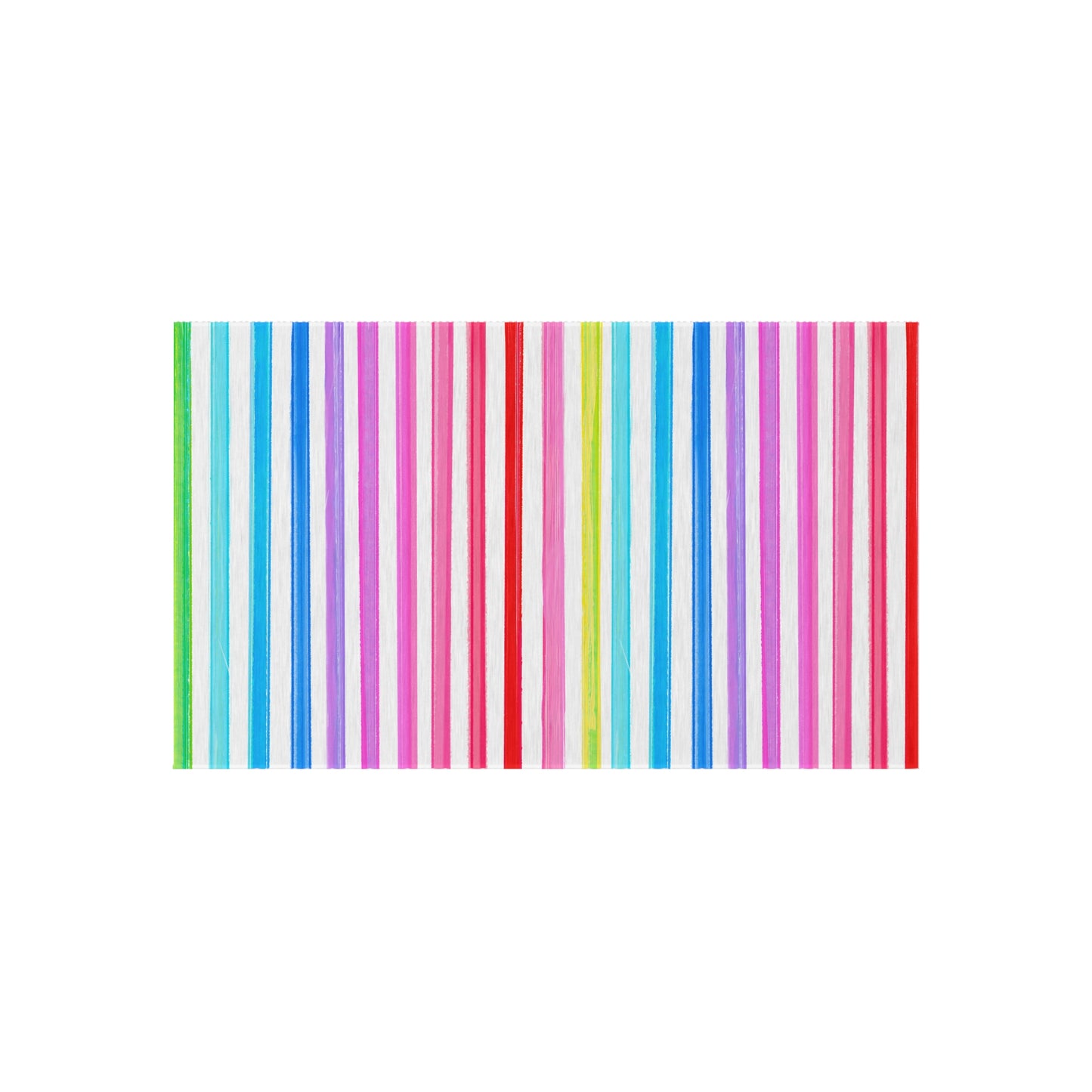 Indoor/Outdoor Rugs Magic of Watercolor Whimsy Stripes