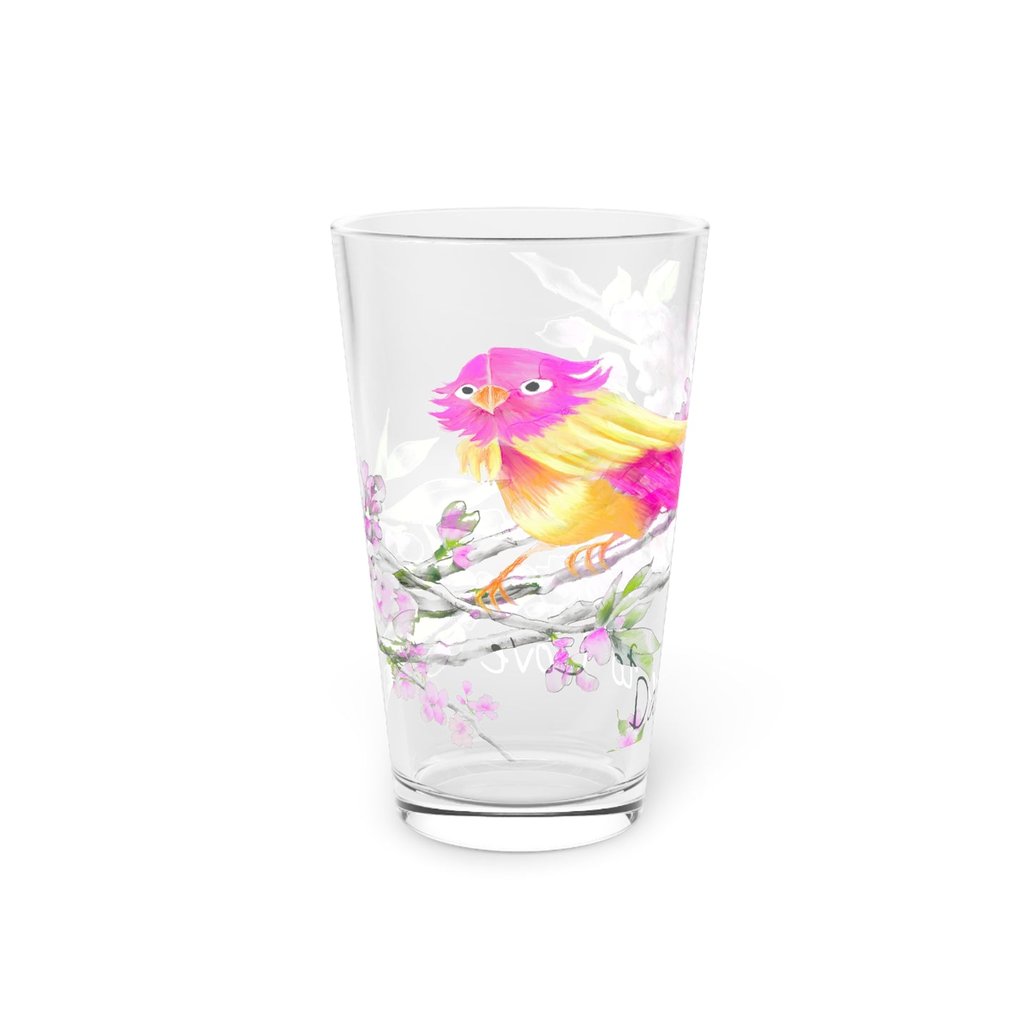 Cherry Chirp Pint Glass "Dare to Love"