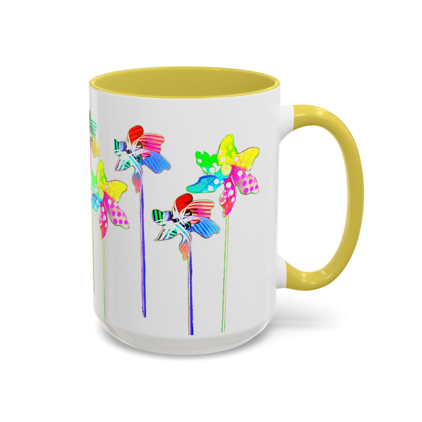 Pinwheels Mug Yellow