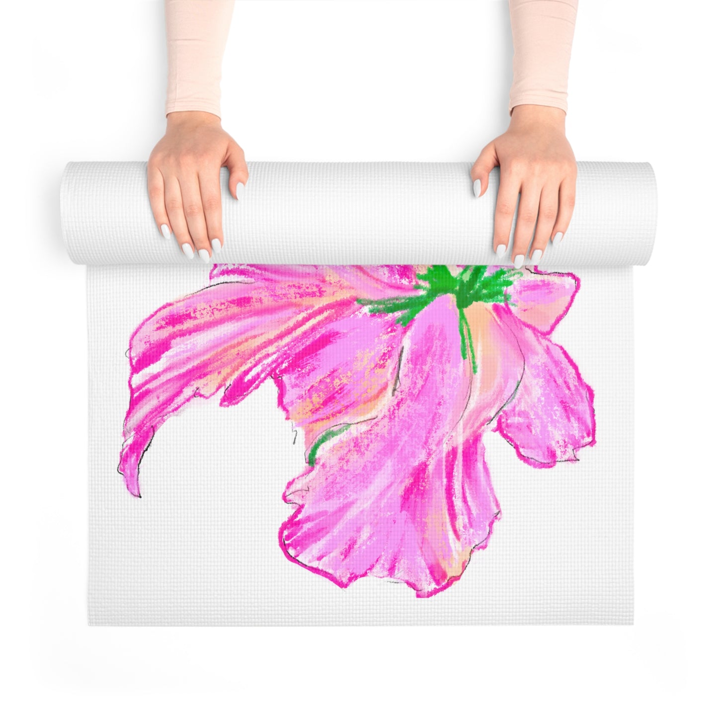 Dancing Tulips Exercise Mat "Everything that is..."