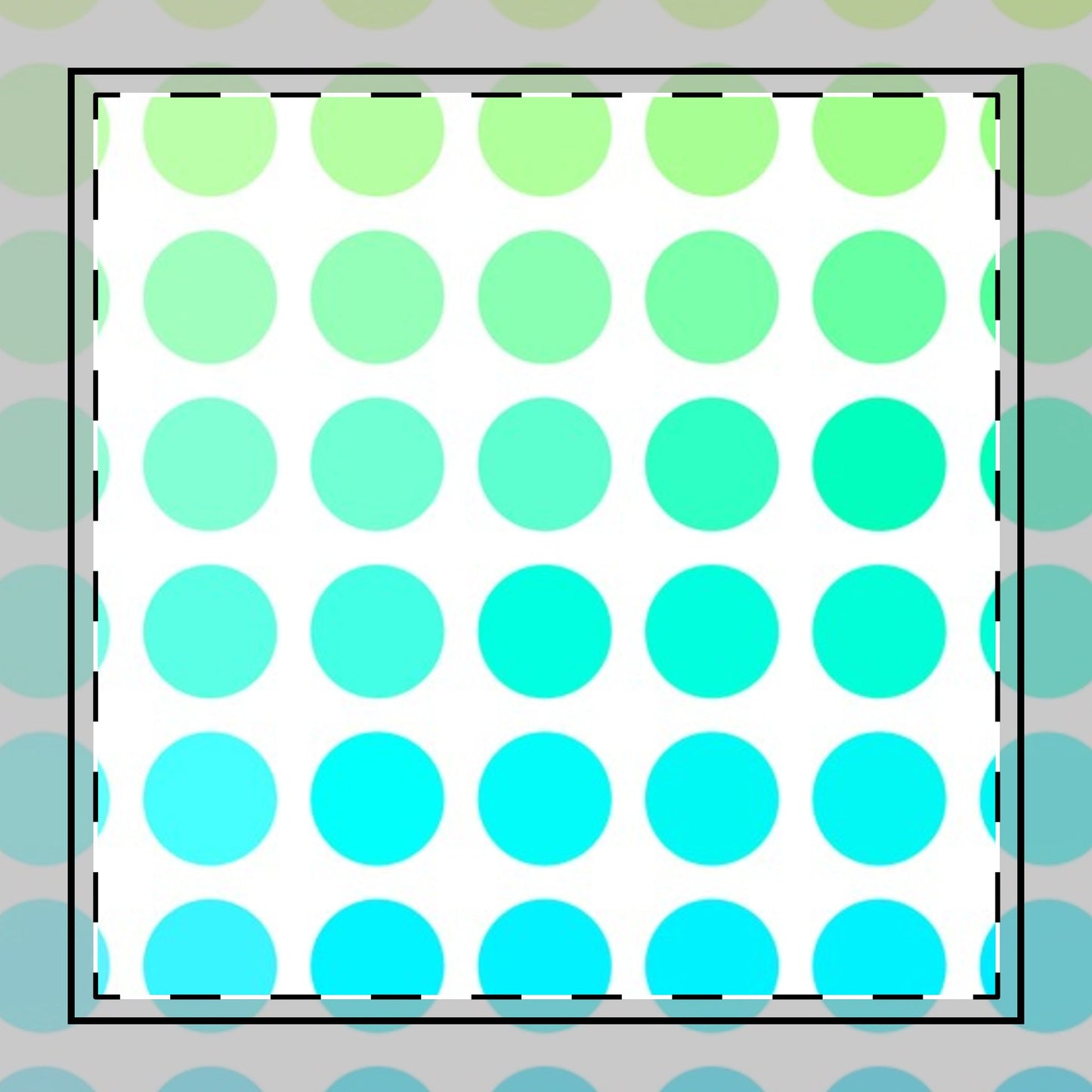 Polka Dot Joy Poly Twill Napkin, Green/Aqua, Bright White Fabric Background
