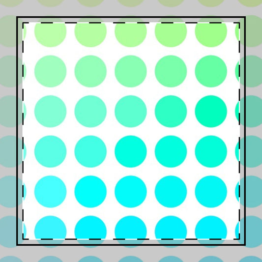 Polka Dot Joy Poly Twill Napkin, Green/Aqua, Bright White Fabric Background