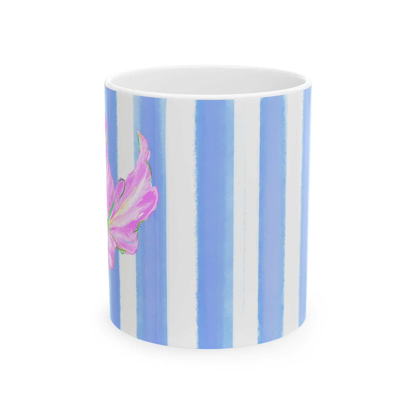 Dancing Tulips Mug Periwinkle Lilac